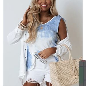 STUNNING IMPRESSIONS TYE DIE SHIFT SURF TANK